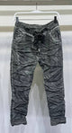 Stonewash Crinkle Jogger Pants in Army Green (REG)
