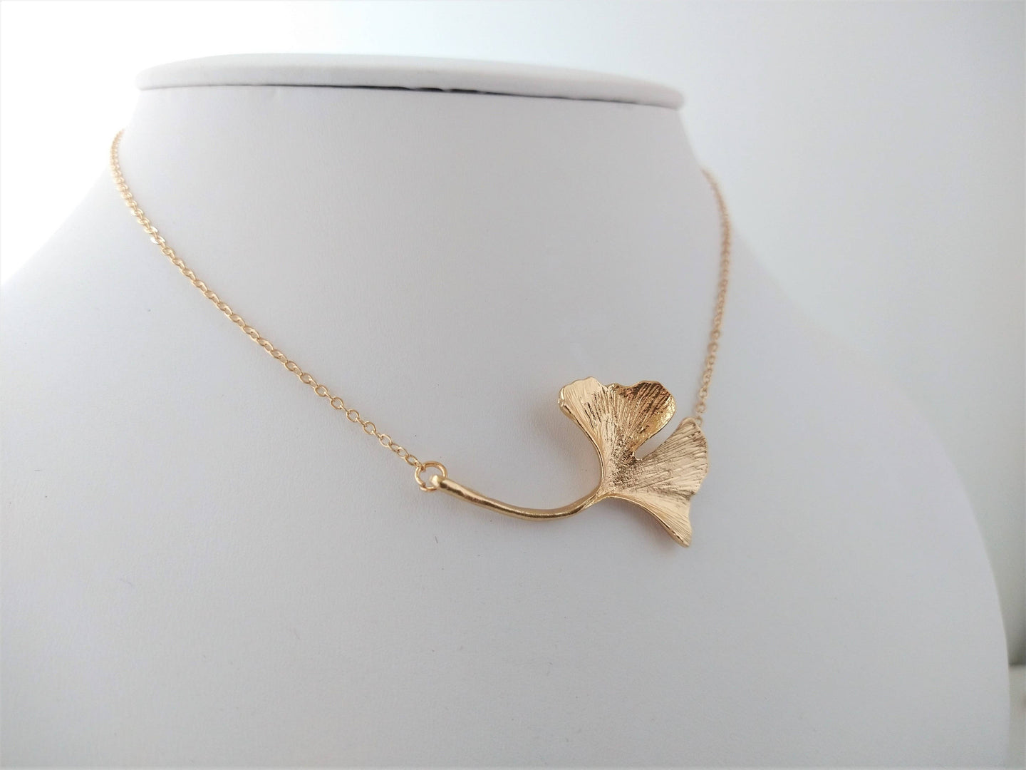 Ginkgo Leaf Necklace