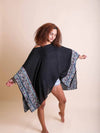 Embroidered Black Kimono (REG)