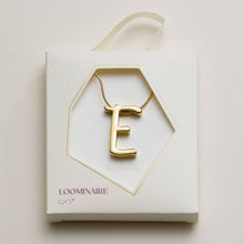 Gold Dipped Fancy Initial Necklace