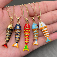 Vibrant Summer Fish Necklace