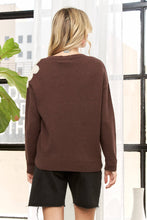 Flower Flourish Sweater in Coffee (REG)