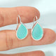 Sea Glass Teardrop Earrings