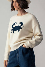 Crab Graphic Sweater in Ivory (REG)