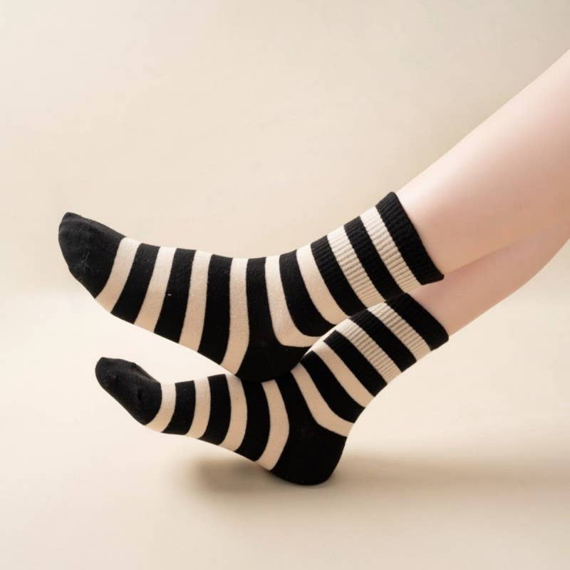 Classic Striped Crew Socks