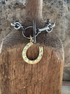 Mixed Metal Horseshoe Bracelet
