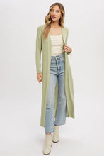 Ribbed Maxi Cardigan in Sage (REG)