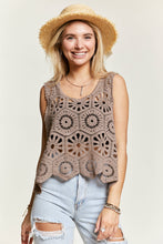 Crochet Overlay Tank Top in Mocha (REG)