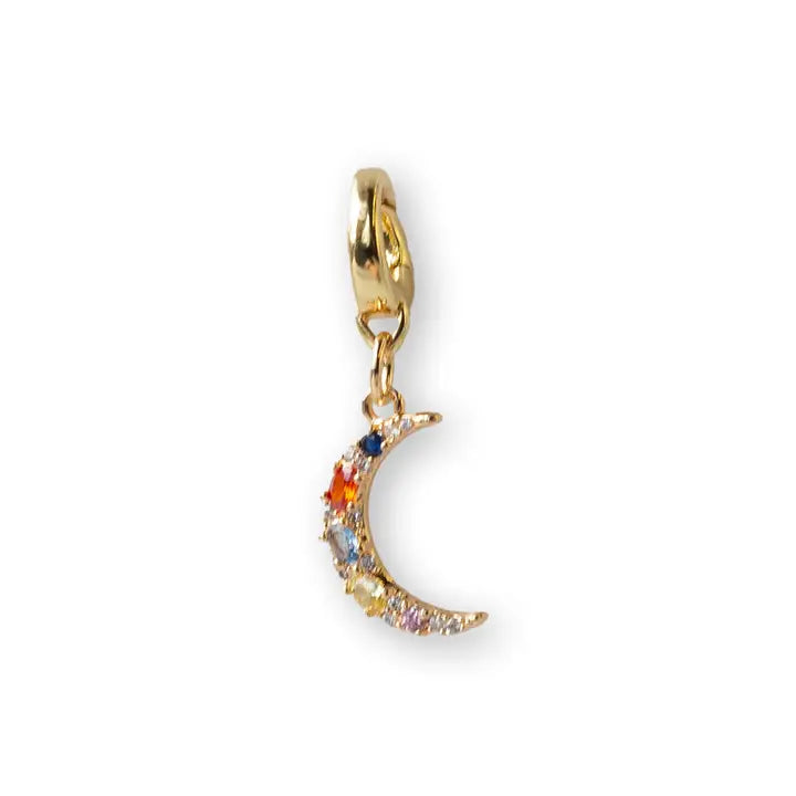 Colorful Moon Charm