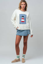 Whipstitch Lighthouse Sweater in Ivory (REG)