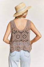Crochet Overlay Tank Top in Mocha (REG)