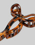 Acrylic Leopard Bow Claw Clip