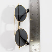 Slim Oval Double Bridge Sunglasses