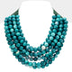 Chunky Bead Layered Magnetic Necklace