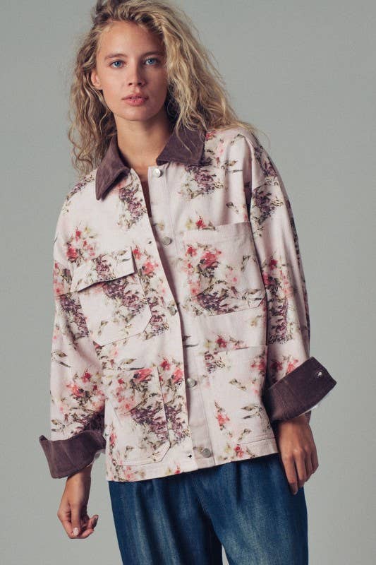 Floral Contrast Jacket (REG)