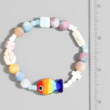 Rainbow Fish Bead Bracelet