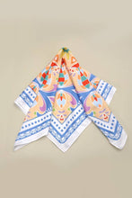 Blue and Orange Tribal Fashion Scarf