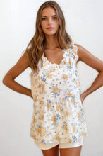 Floral Ruffle Top (REG)