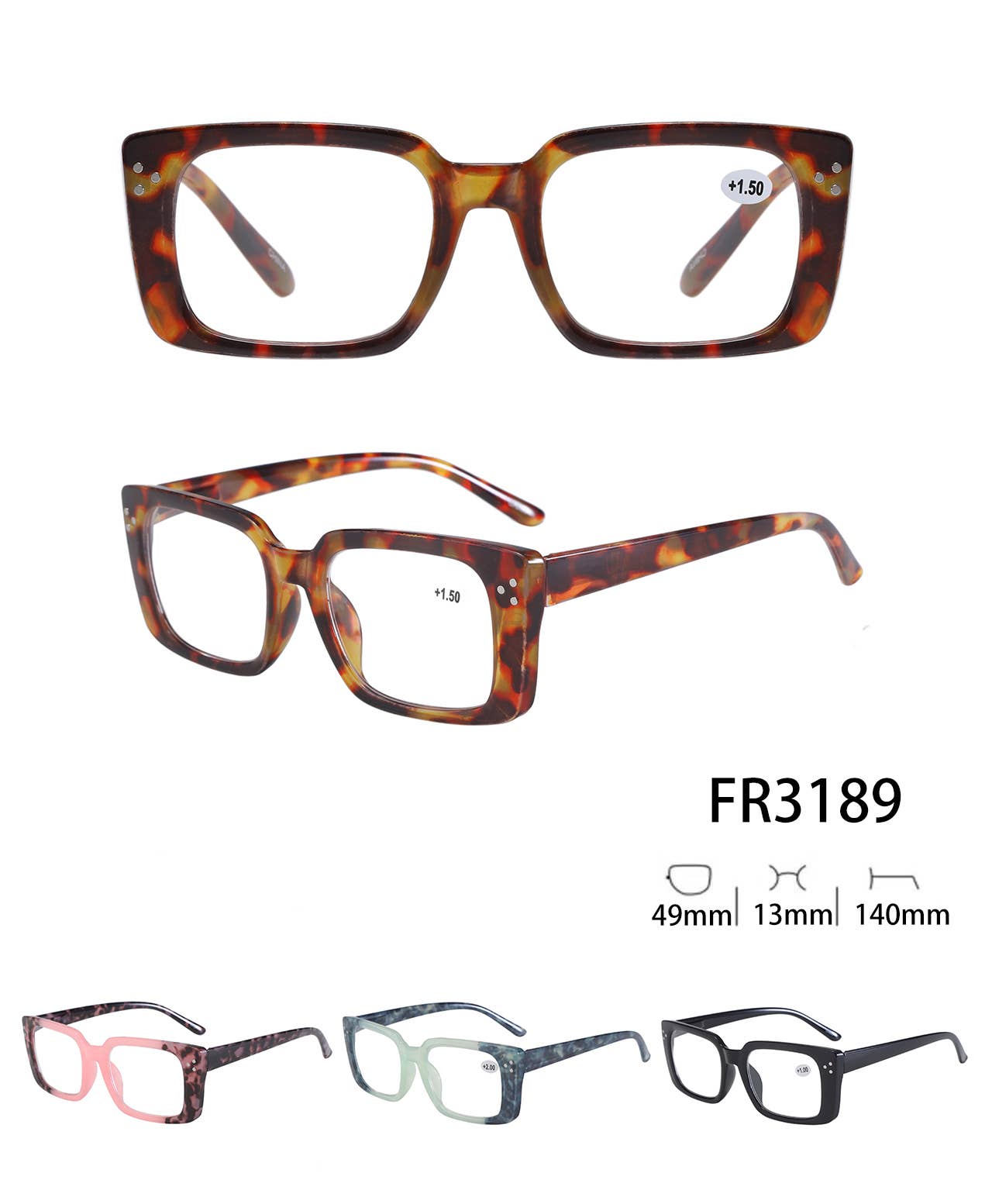 Square Frame Reading Glasses
