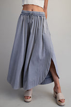 Side Slit Wide Leg Pants in Denim (REG)