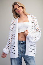 Open Knit Off White Cardigan (REG)