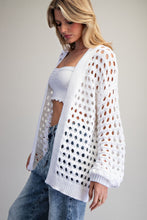 Open Knit Off White Cardigan (REG)