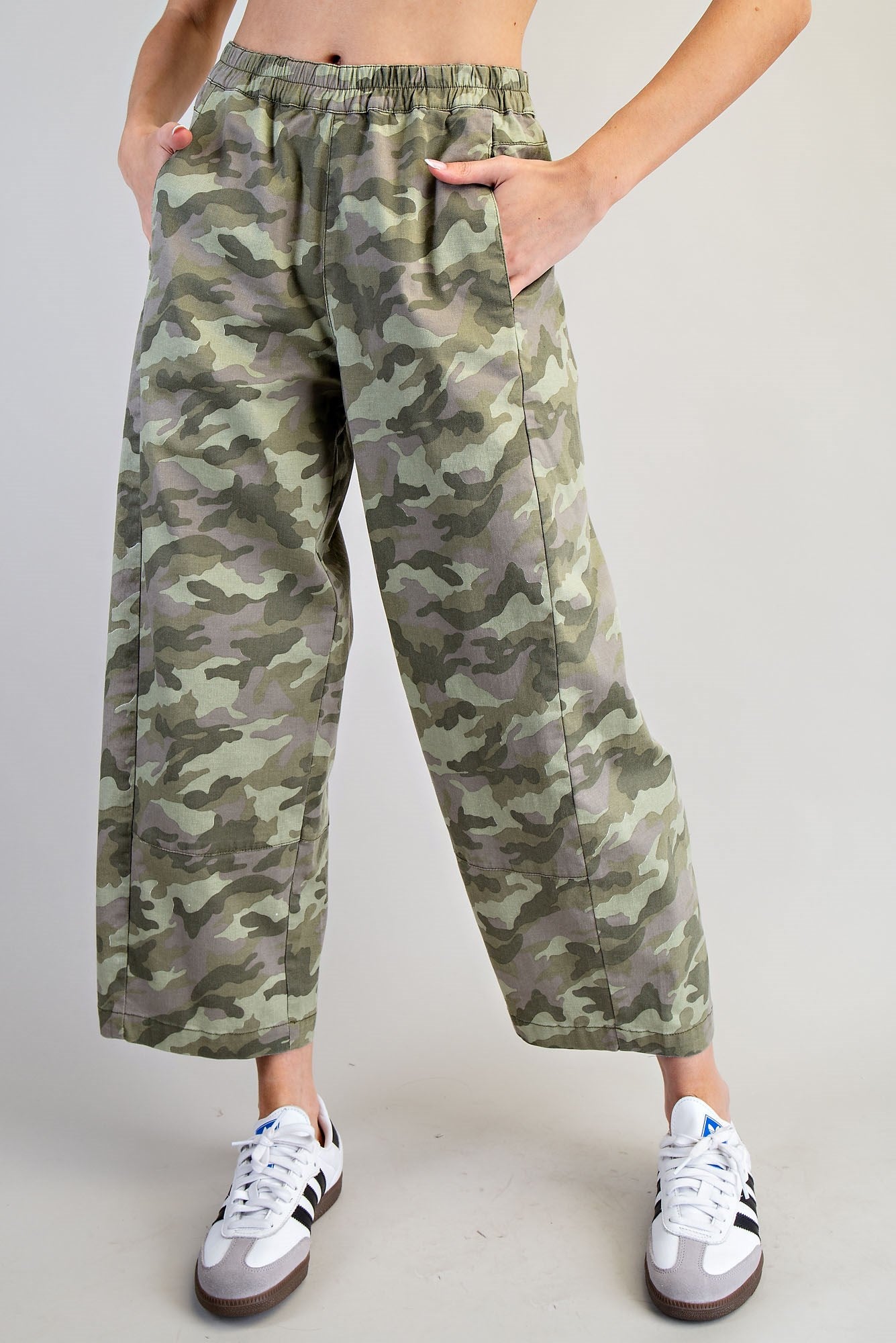 Military Camo Wide Leg Pants (REG)