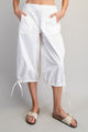Utility Style Jorts in Off White (REG)