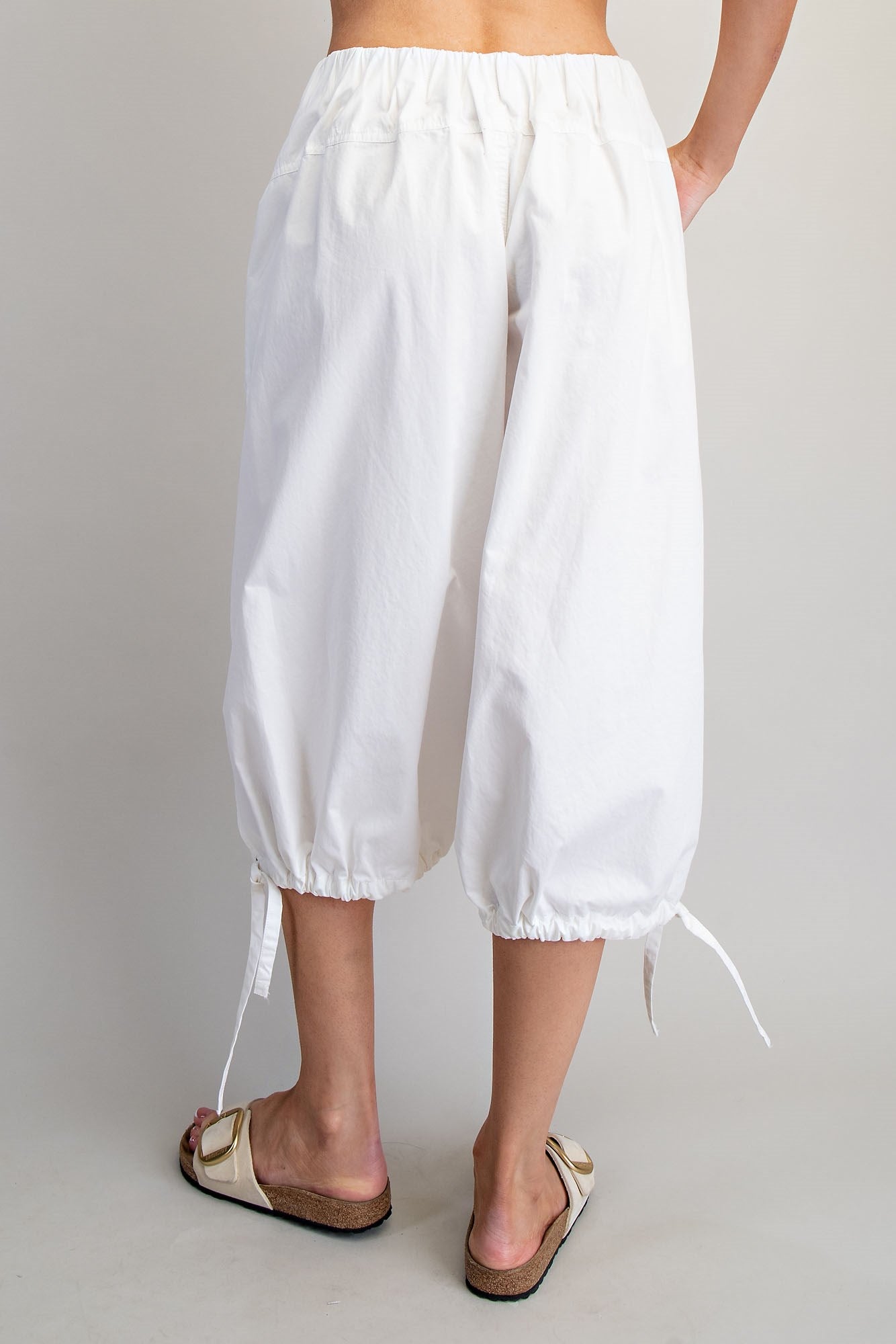 Utility Style Jorts in Off White (REG)