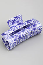 Floral Porcelain Claw Clip