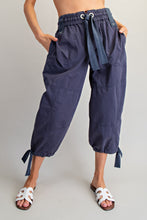 Tie Cuff Cargo Pants in Navy (REG)