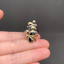 18K Two Tone Butterfly Ring