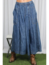 Washed Chambray Crop Pants (REG)