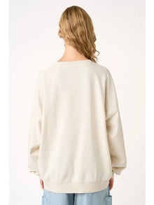 Jesus Saves Patchwork Sweatshirt in Oat (REG)