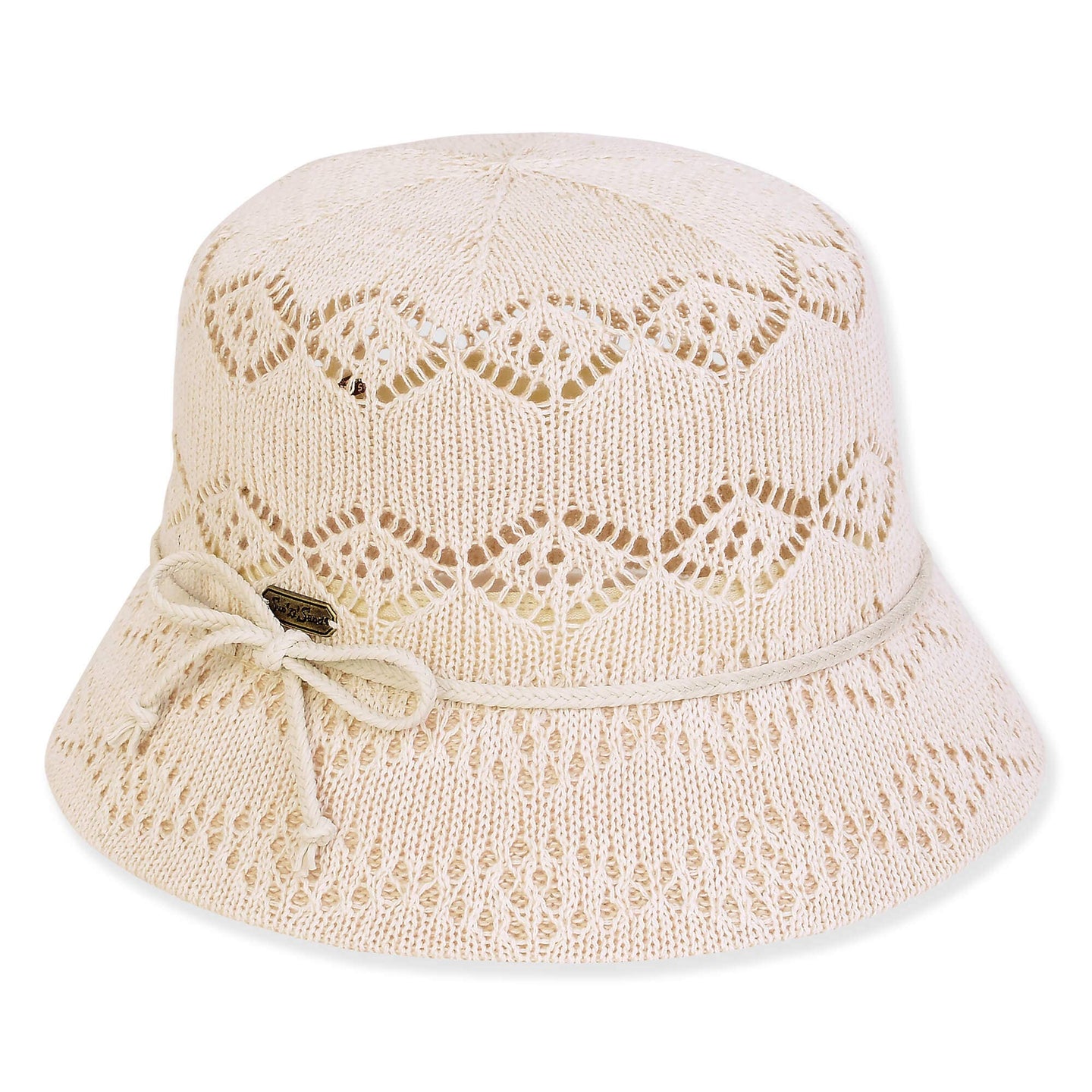Ecru Crochet Bucket Hat