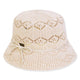 Ecru Crochet Bucket Hat