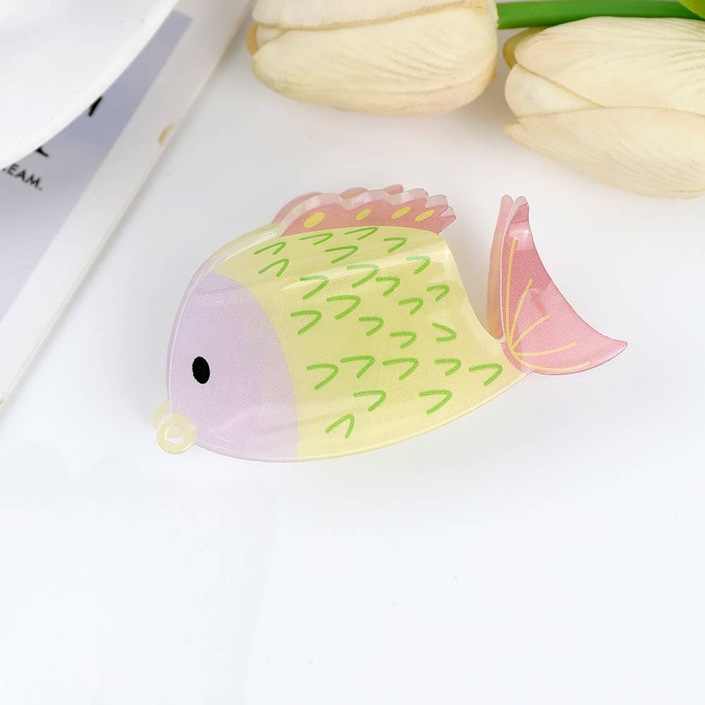 Happy Fish Claw Clip
