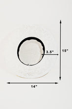 White Straw Sun Hat