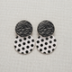 Retro Acrylic Polka Dot Earrings