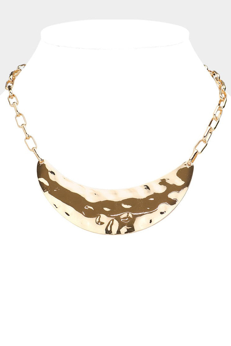 Hammered Plate Necklace
