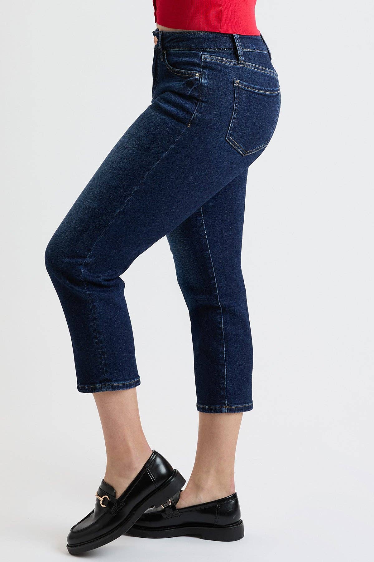 YMI Dark Cropped Slim Straight Leg Jeans (REG)