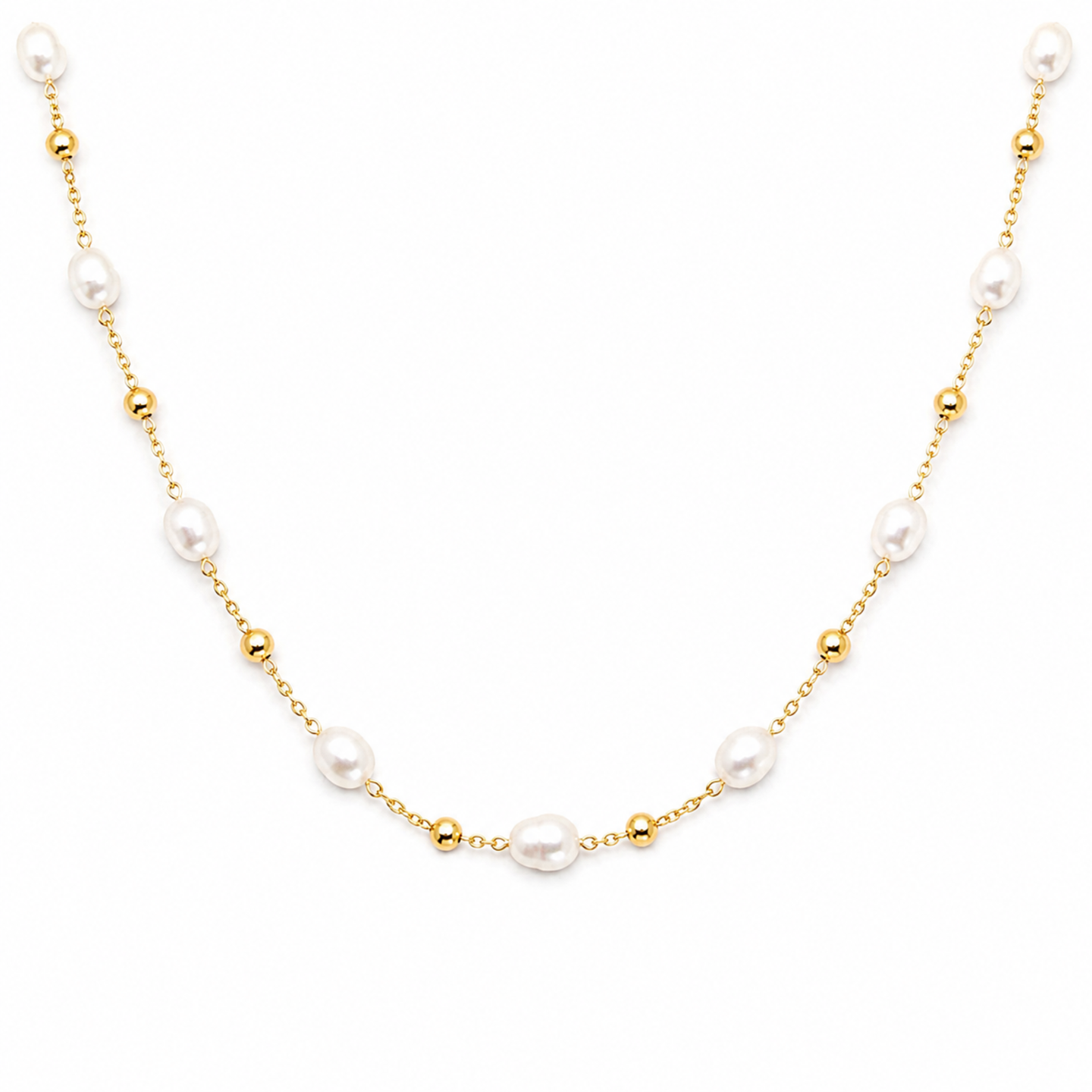 18K Genuine Pearl Necklace