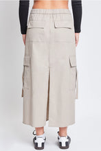 Poplin Maxi Cargo Skirt in Nutshell (REG)