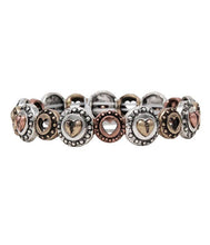 Vintage Metal Multi Heart Bracelet