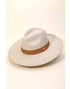 Leather Strap Felt Fedora Hat