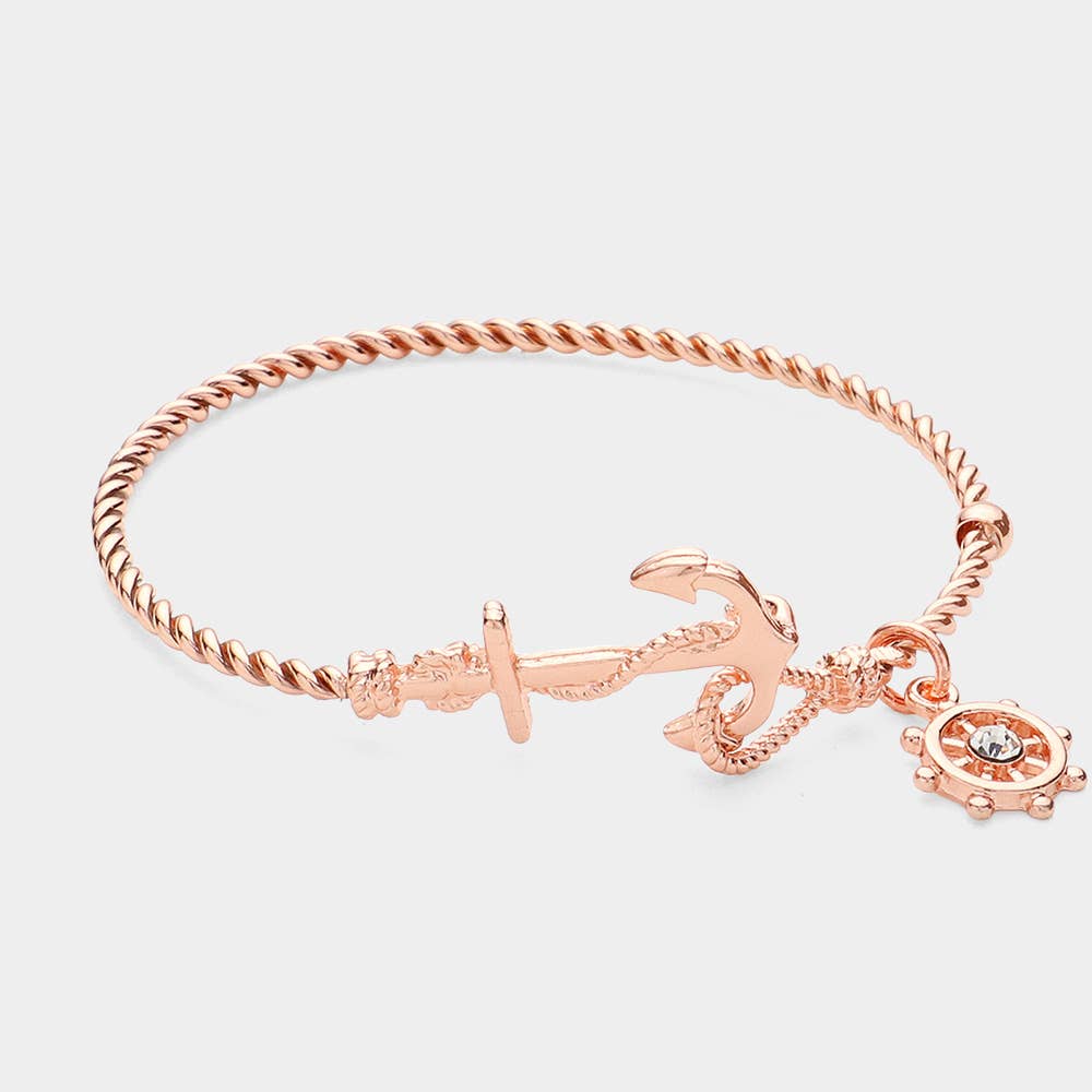 Nautical Anchor Hook Bracelet