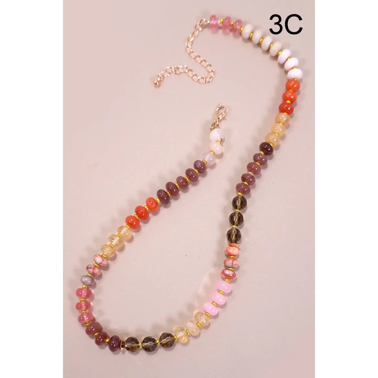 Natural Glass Bead Necklace