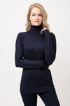 The Navy Turtleneck Pullover Top