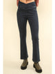 Crossover Flare Jeggings in Black (PLUS)