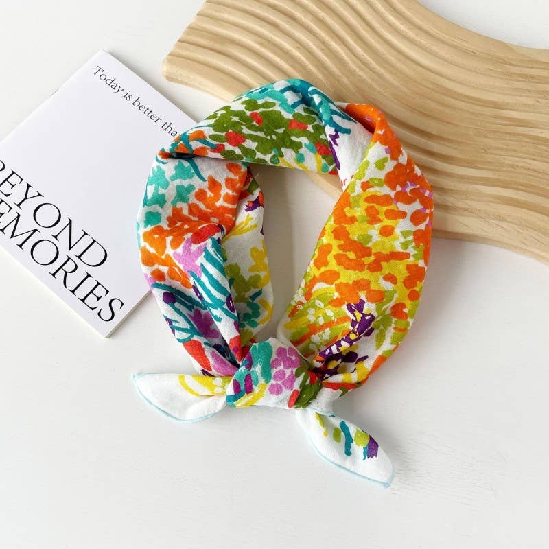 Fun and Floral Fashion Scarf